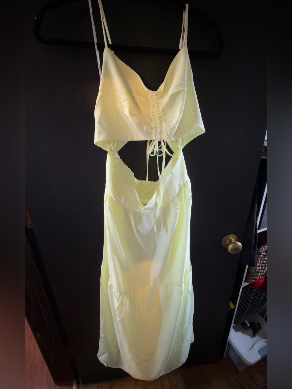 Juicy Couture Yellow Gingham Maxi Dress - Picture 2 of 4